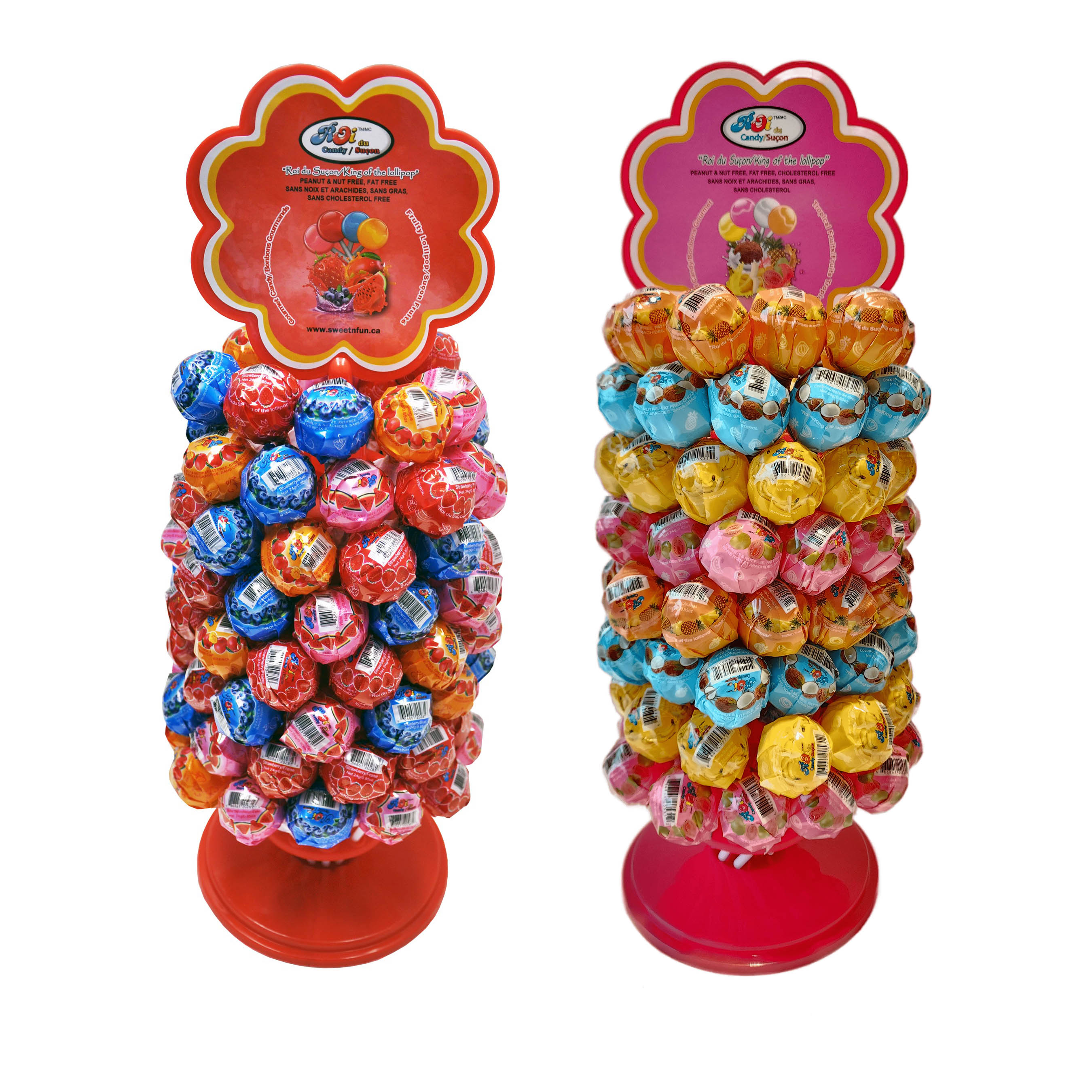small thumb-sized ROI pop lollipop candy