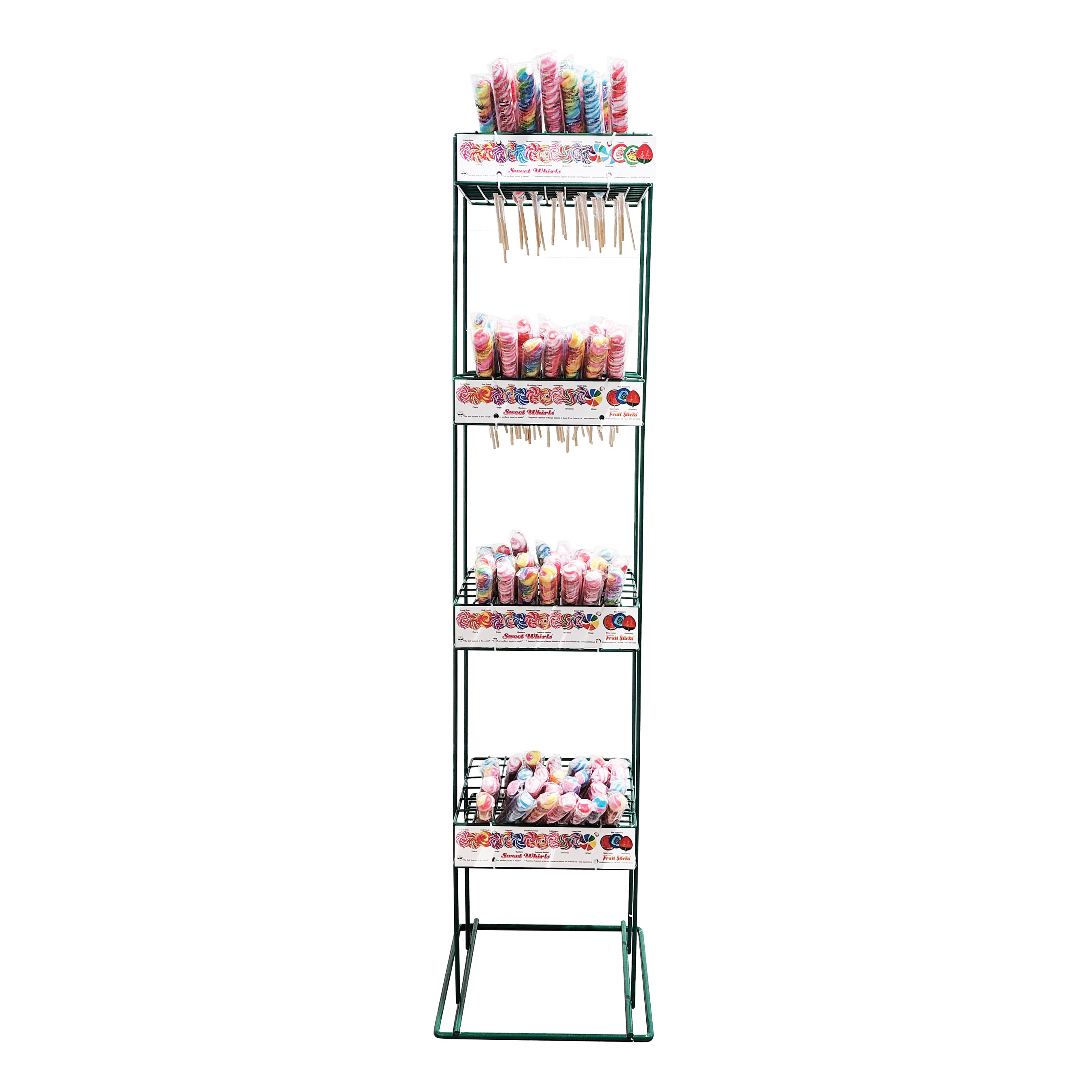 Display methods for your candy. counter top or floor standing. six to choose from