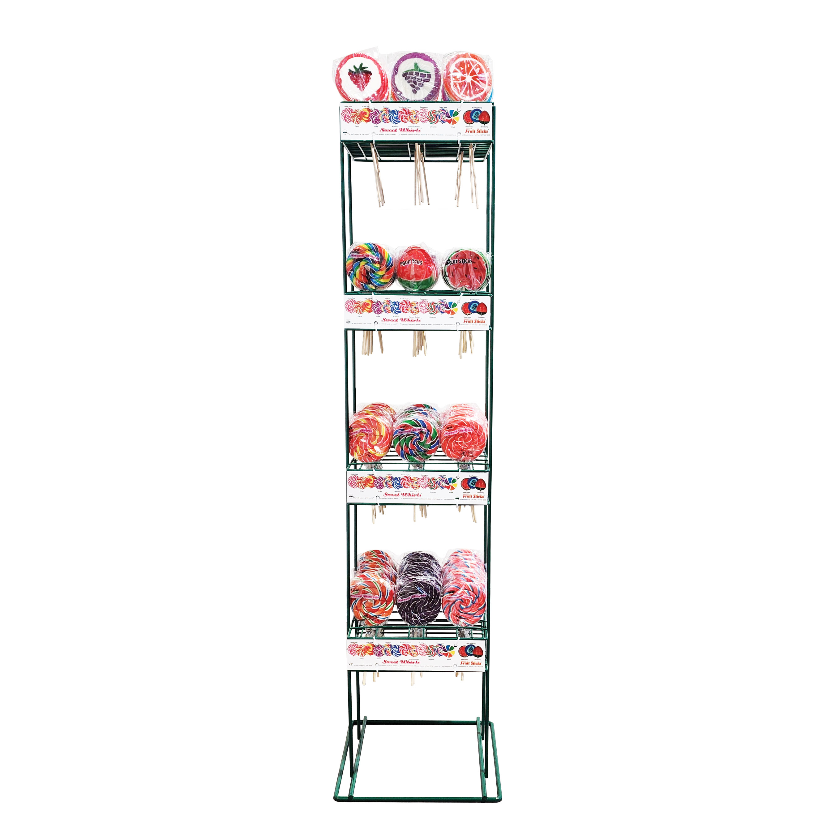 Display methods for your candy. counter top or floor standing. six to choose from