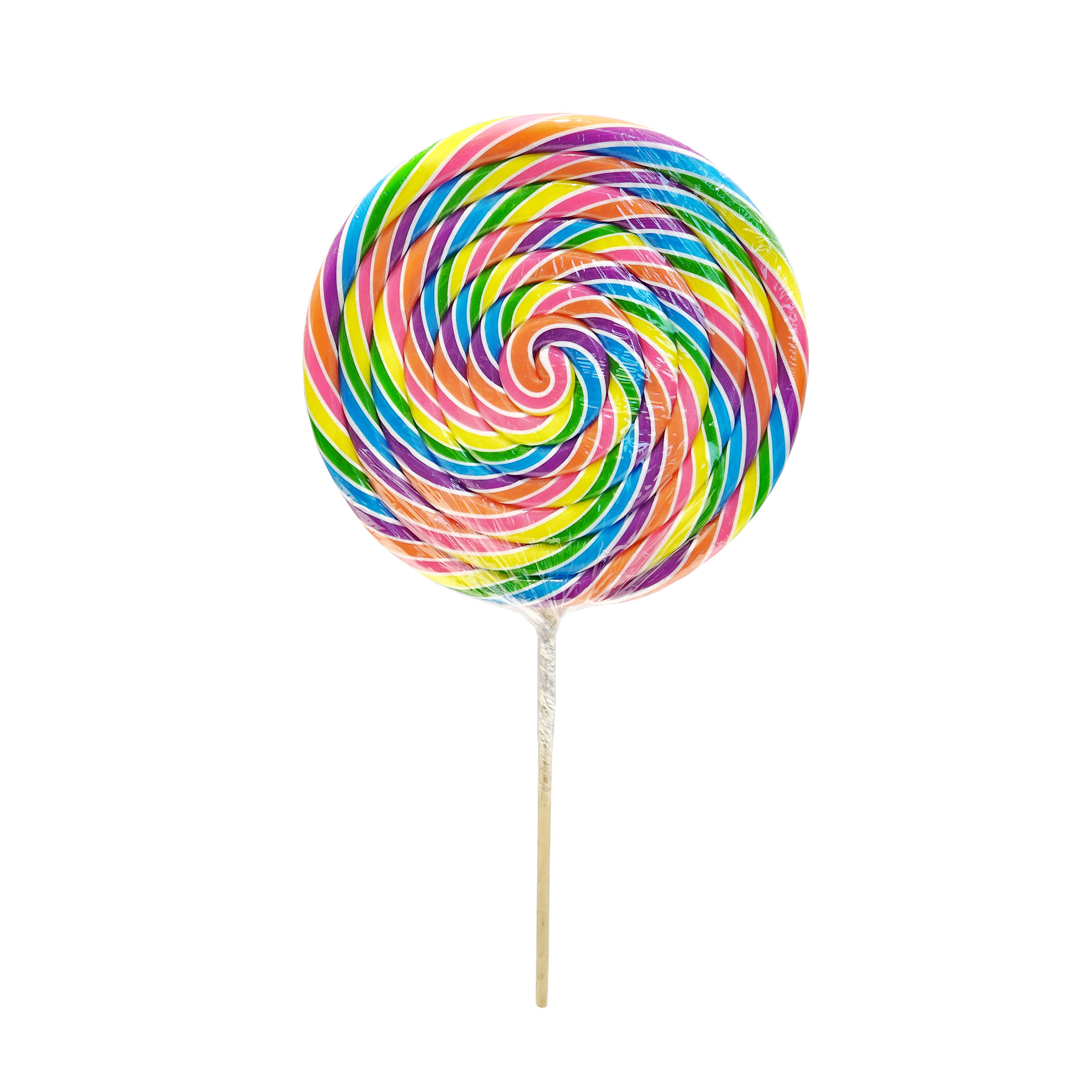 strawberry flavored rainbow colored extra large swhirly sweet whirls 