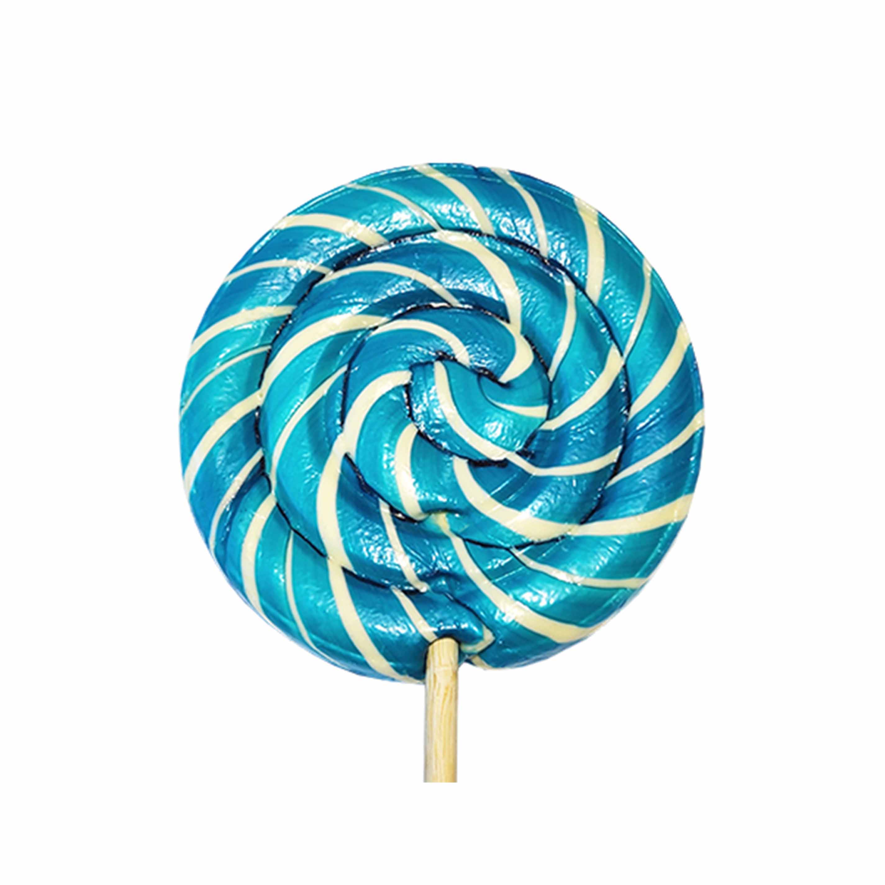 blue blueberry swhirly sweet whirls lollipop candy
